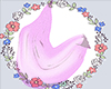 Drape pink Gestante pose