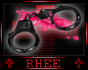 pink and black cuffs