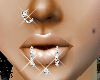 [i] 4 silver piercings