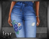 *JJ* Flower Jeans Jogger