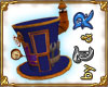 Blue Steampunk Hat F