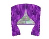 Window w/Purple Curtain