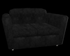 Blk Velvet Cuddle Couch