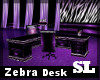 Purple Zebra Desk 