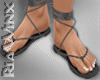 Braided Sandals Silver
