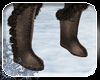 -die- Tan fur boots