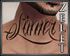 |LZ|Sinner Neck Tattoo