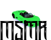 Lime Car W/Poses