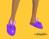 VIOLET BUNNY SLIPPERS
