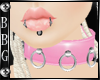 BBG* O ring collar pink