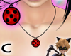 (C) LadyBug Necklace
