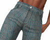 Blue Plaid Pants