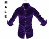 Purple Dress Shirt Male