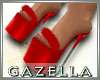 G* Red Fur Heels
