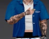 Shirt Blue + Tattoo