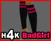 H4K Knee Sock Blk/Pink