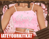 Pink Fur Bun Top