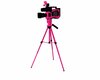 Pink Tripod Camera