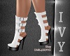 IV.White Strappy Boots