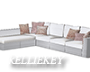 Sectional sofa white