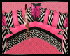|Pink Zebra Couch|