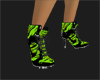 (bud)green tiger boots