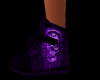 Purple Skull Sneakers