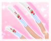 #strawberry nails!♡
