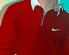 Red sweater with collar