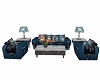 bcs Blue Livingroom Set
