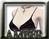Amber* silky black top