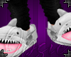 0! Sharky Slippers  Wht