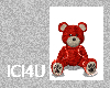 Red Cuddle and Kiss Bear
