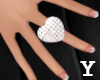 Ring Heart Diamond  (Y)