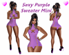 Sexy Purple Sweater Mini