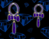 SL Purple Drop Earrings