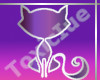 [T] Purple Cat Necklace