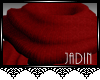 JAD Scarf ~ Red Knit