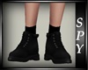 !SPY Black Leather Boots