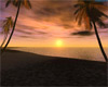Beach Sunset Scene