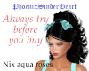 Nix aqua roses