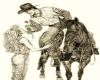 Cowboy and the rose