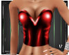 PVC Corset Red