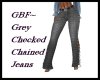 GB F~ Checked Jeans