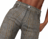 Tan/Gray Plaid Pants