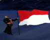 Indonesia Flag with Pose