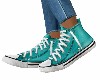 CANVAS  SHOES  *TEAL*