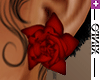 [i] Rose Earring - Red