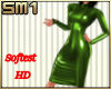 SM1 Latex Dress Green