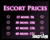 -SA- Escort Prices